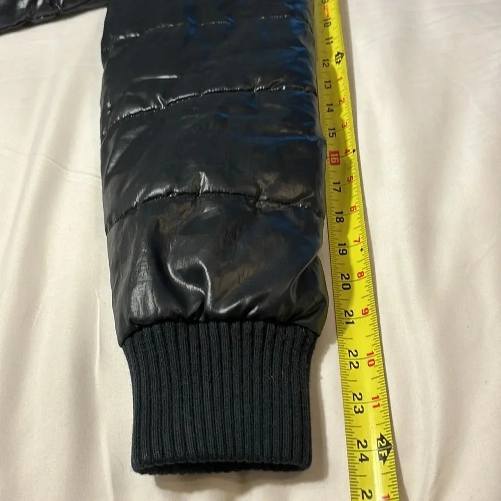 Aeropostale Black Puffer Y2K Full Zip Jacket size M - Picture 15 of 15